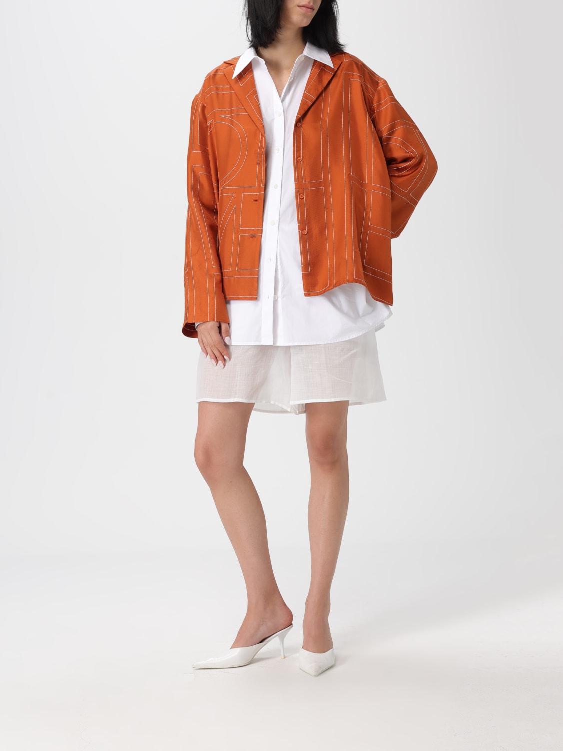 TOTEME 셔츠: 스커트 여성 Toteme, 화이트 - Img 2