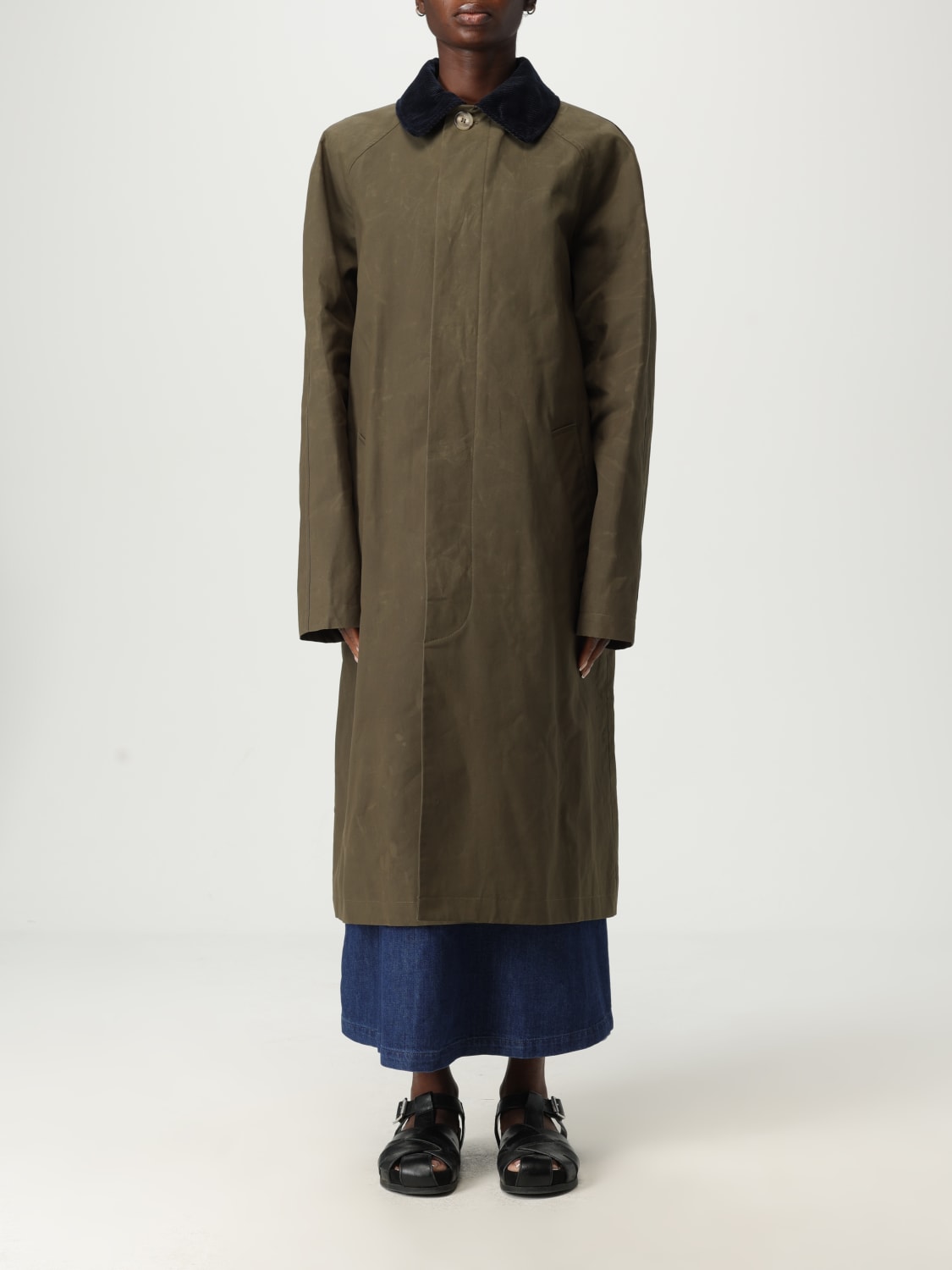 A.P.C. COAT: Coat woman A.P.C., Green - Img 1