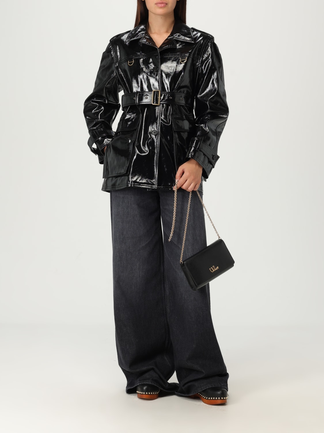 CHLOÉ JEANS: Jeans woman ChloÉ, Black - Img 2