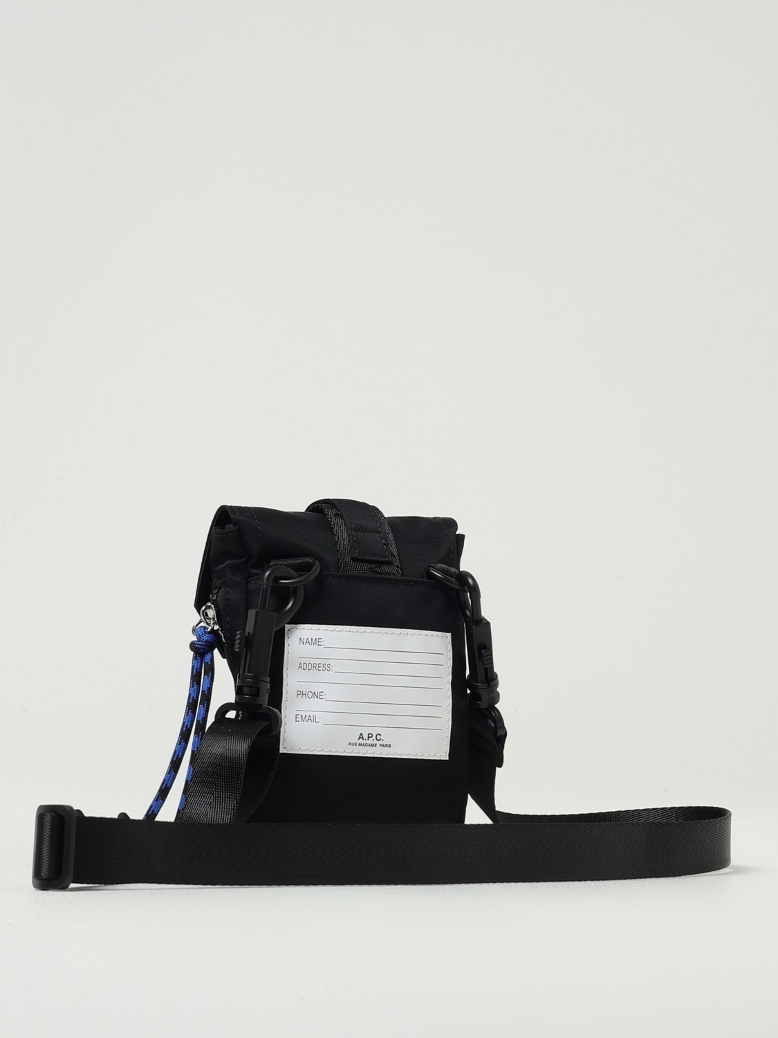 A.P.C. BORSA A TRACOLLA: Borsa Trek A.P.C. in nylon , Nero - Img 2