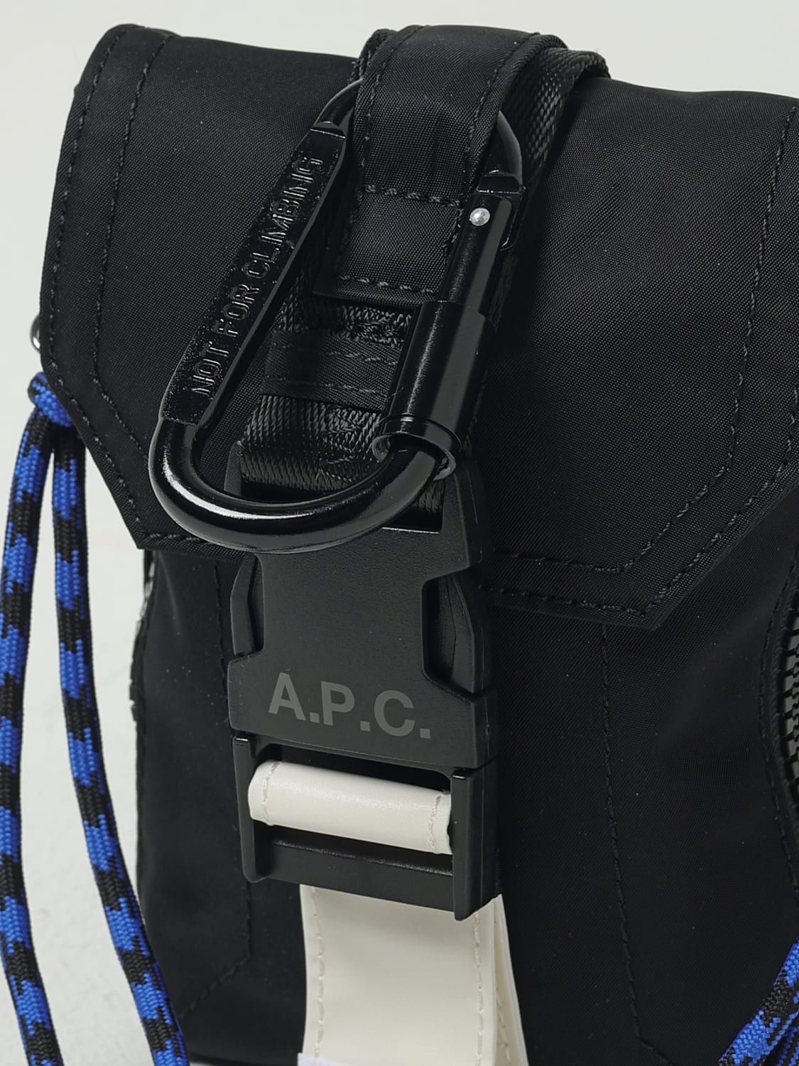 A.P.C. BORSA A TRACOLLA: Borsa Trek A.P.C. in nylon , Nero - Img 3