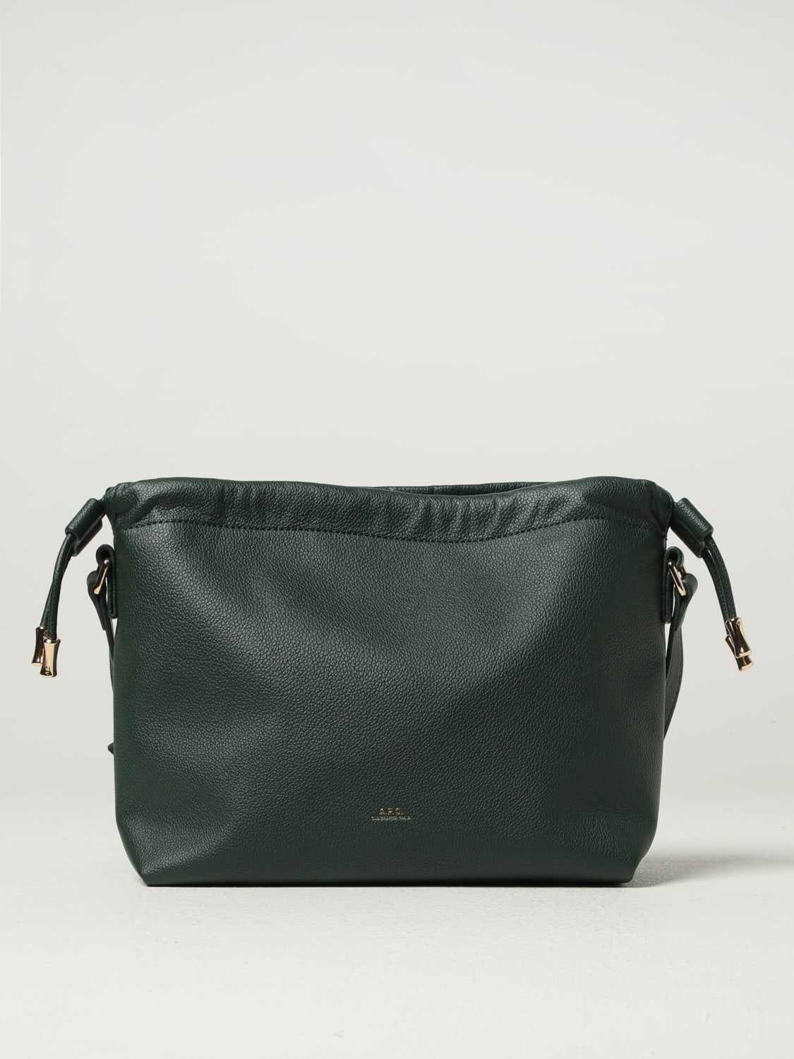 A.P.C. BORSA A TRACOLLA: Borsa Ninon A.P.C. in pelle sintetica , Verde - Img 1