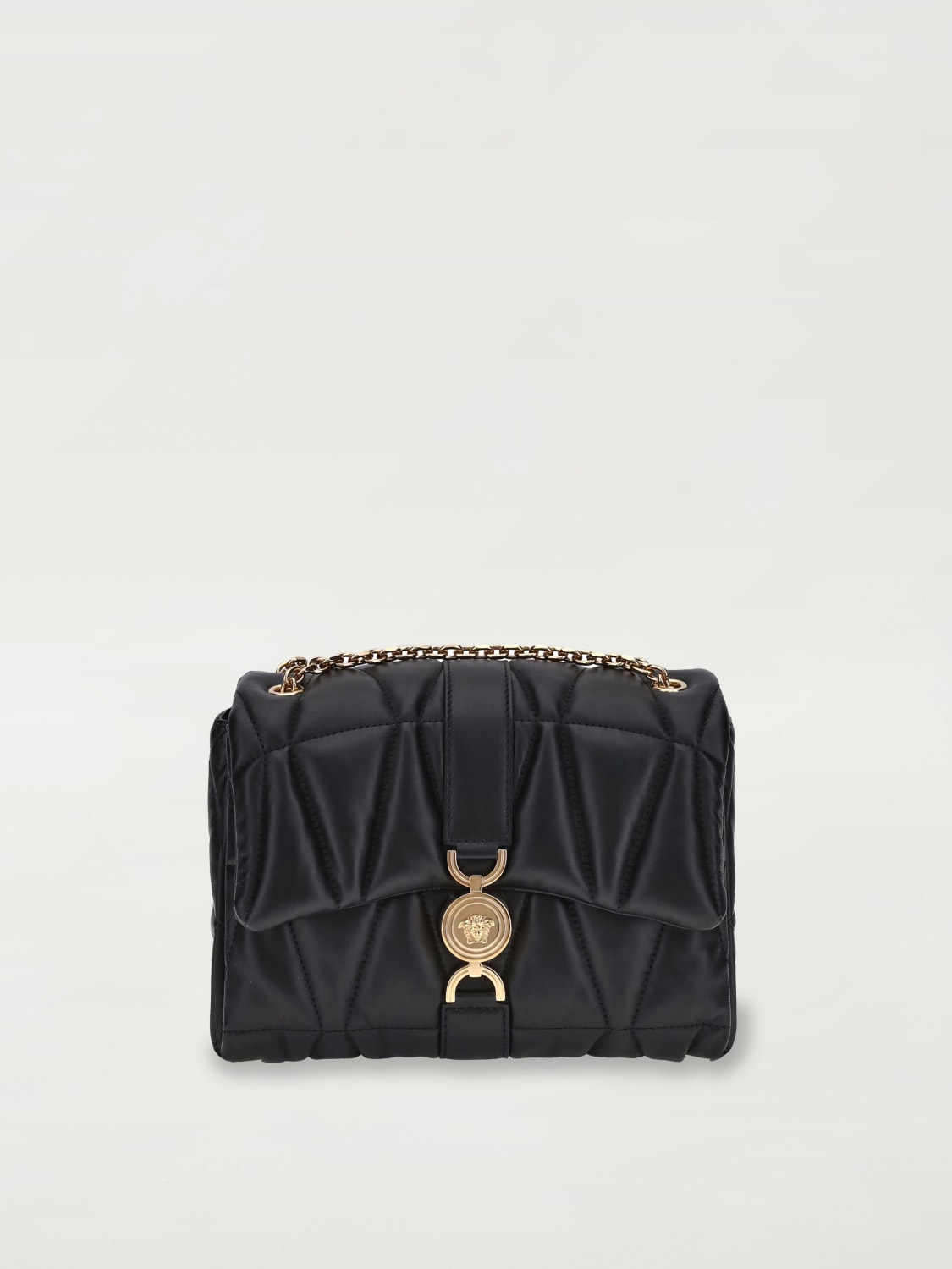 VERSACE MINI BAG: Shoulder bag woman Versace, Black - Img 1