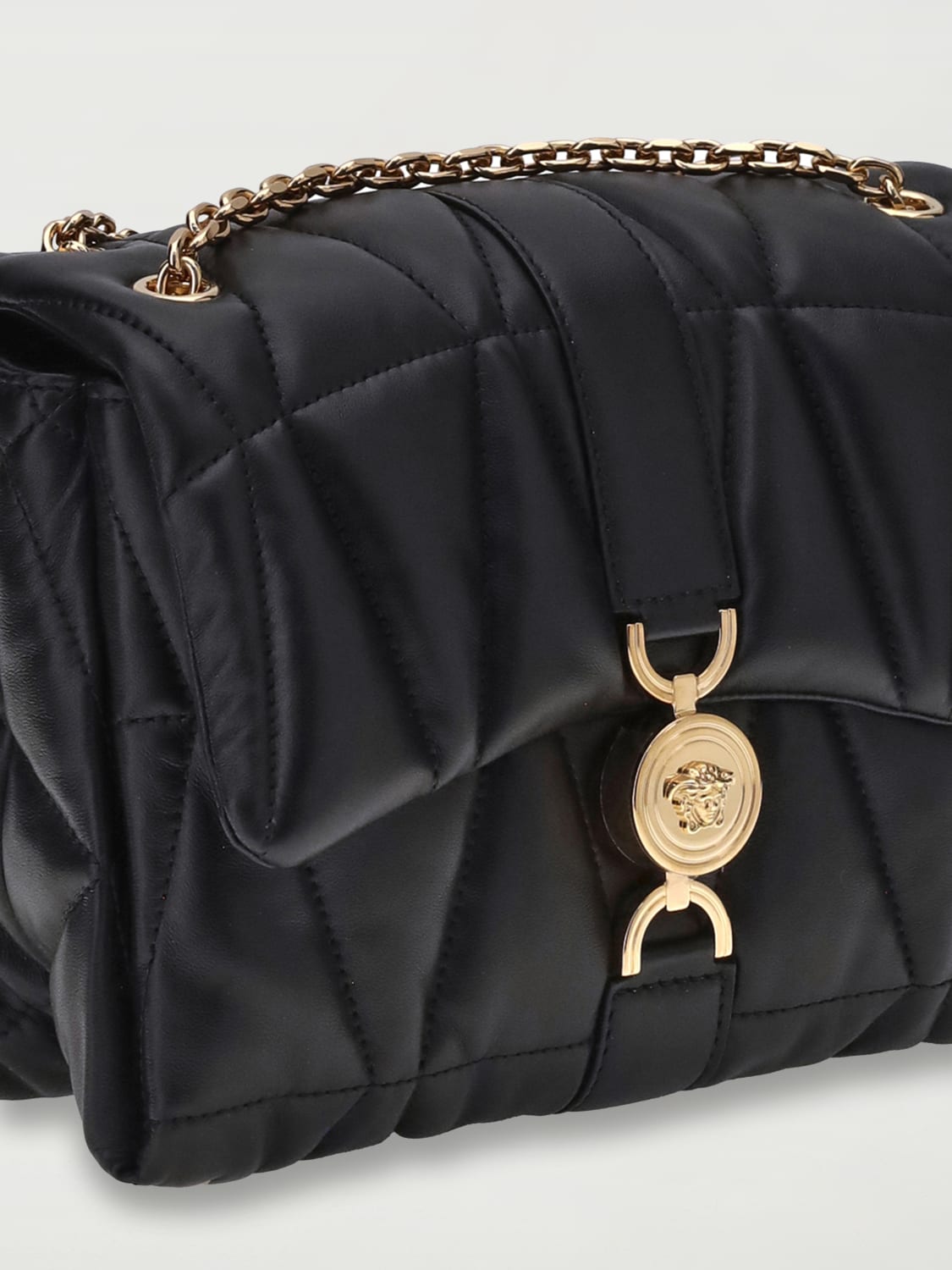 VERSACE MINI BAG: Shoulder bag woman Versace, Black - Img 2