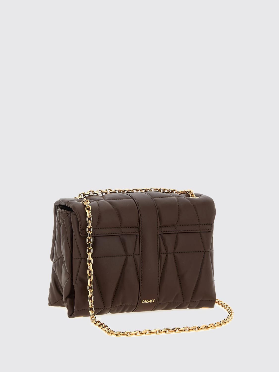 VERSACE MINI BAG: Shoulder bag woman Versace, Brown - Img 2