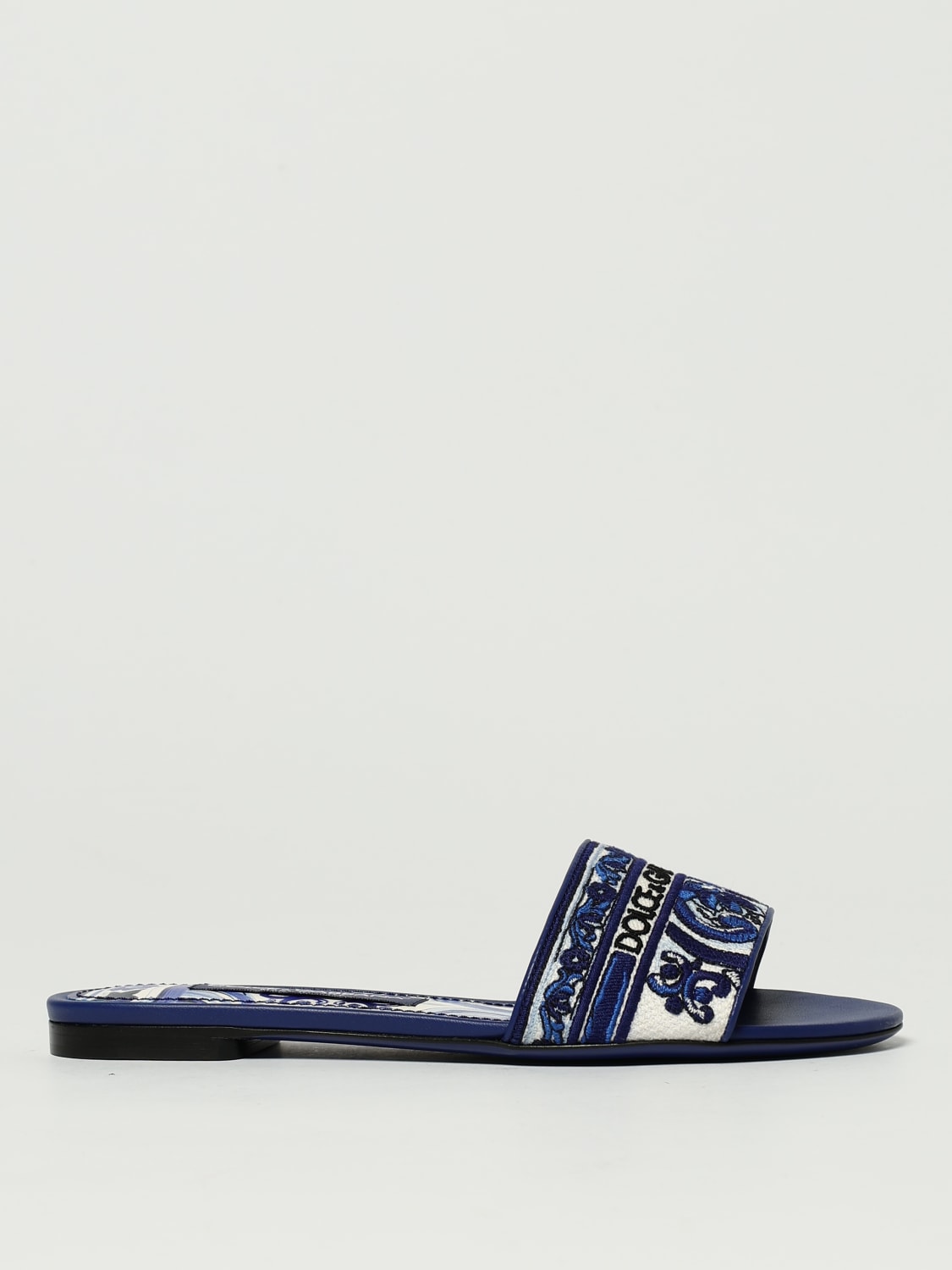 DOLCE & GABBANA HEELED SANDAL: Ballet flats woman Dolce & Gabbana, Blue - Img 1