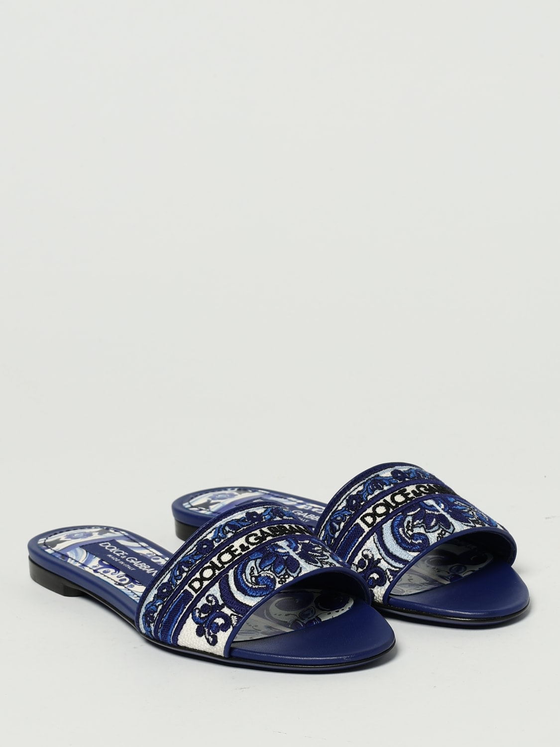 DOLCE & GABBANA HEELED SANDAL: Ballet flats woman Dolce & Gabbana, Blue - Img 2