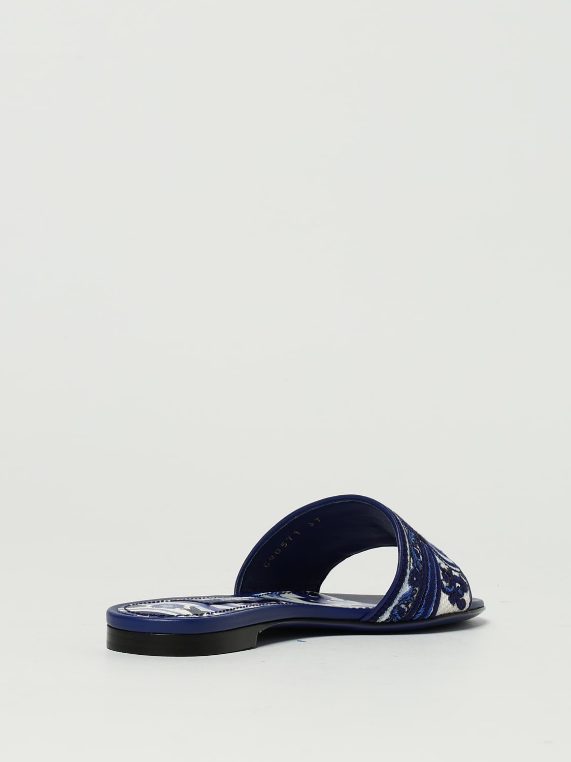DOLCE & GABBANA HEELED SANDAL: Ballet flats woman Dolce & Gabbana, Blue - Img 3