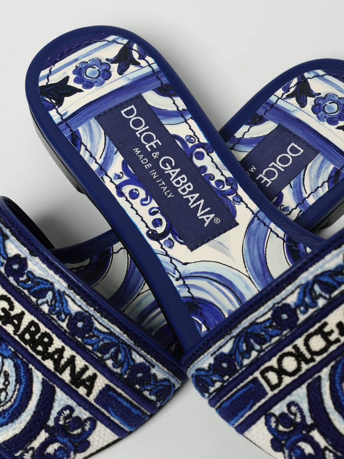 DOLCE & GABBANA HEELED SANDAL: Ballet flats woman Dolce & Gabbana, Blue - Img 4