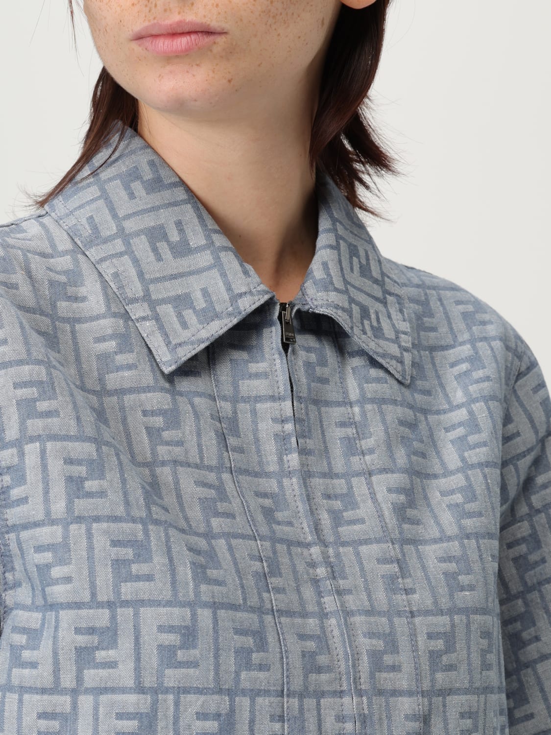 FENDI JACKET: Jacket woman Fendi, Blue - Img 5