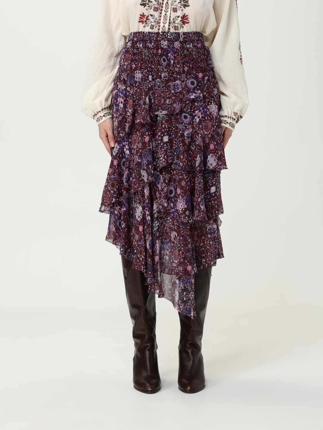 ISABEL MARANT ETOILE JUPE: Jupe femme Isabel Marant Etoile, Prune - Img 1