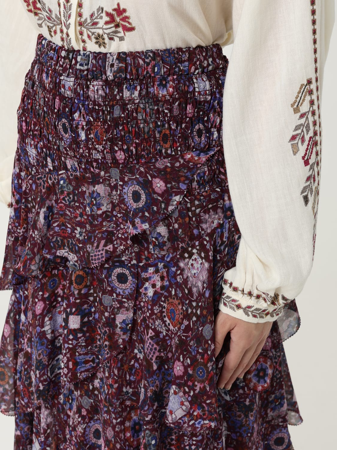 ISABEL MARANT ETOILE JUPE: Jupe femme Isabel Marant Etoile, Prune - Img 4