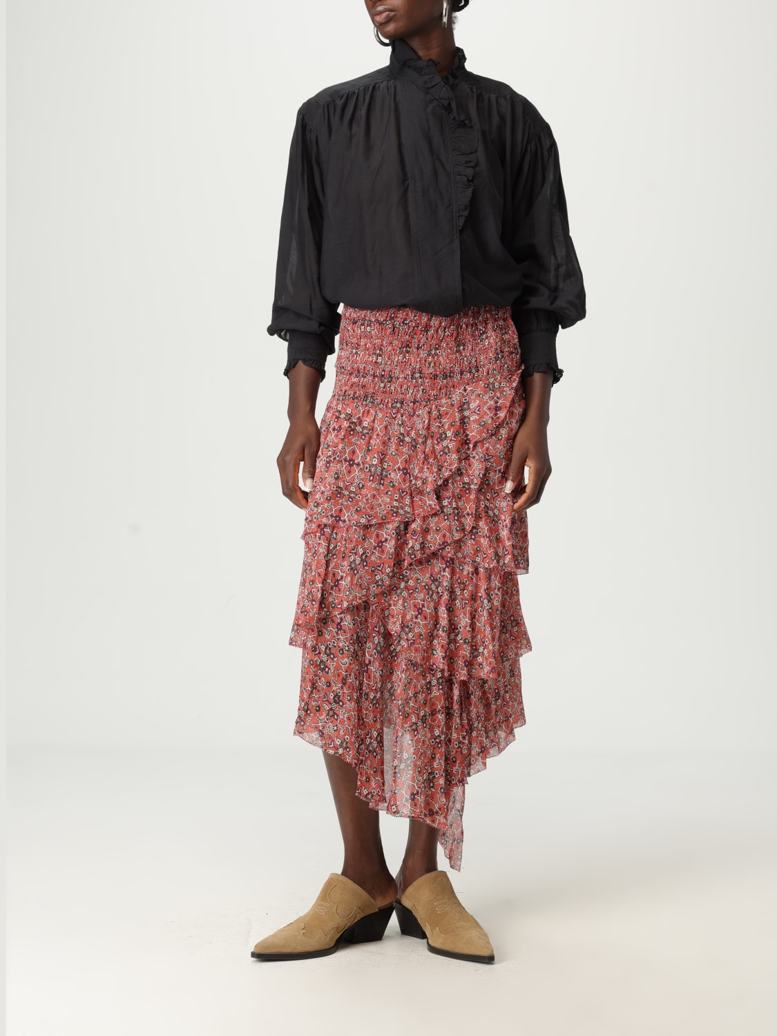 ISABEL MARANT ETOILE CAMICIA: Camicia Isabel Marant Etoile in misto cotone , Nero - Img 2