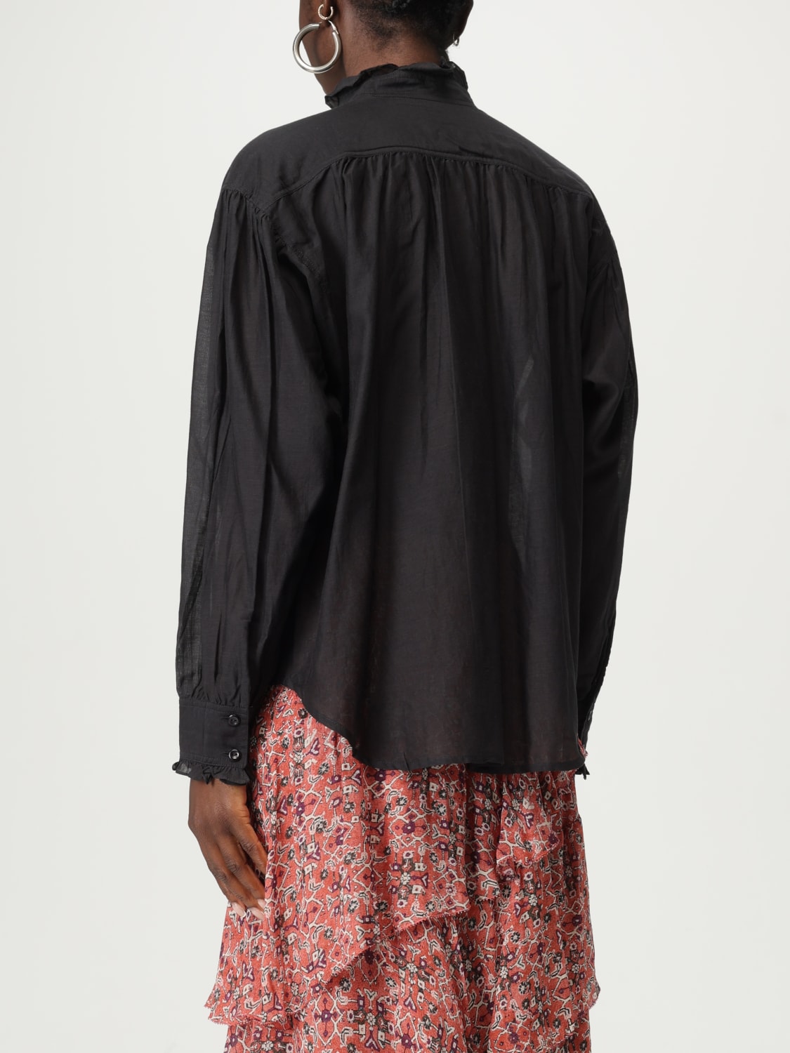 ISABEL MARANT ETOILE CAMICIA: Camicia Isabel Marant Etoile in misto cotone , Nero - Img 3