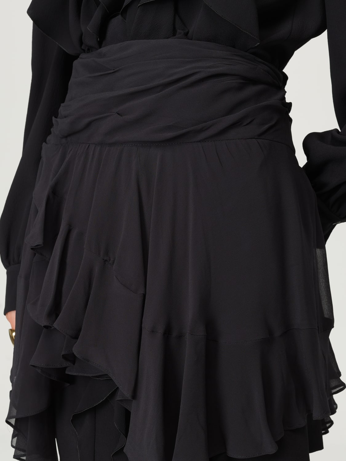 ISABEL MARANT ETOILE GONNA: Gonna Isabel Marant Etoile in viscosa con stampa animalier , Nero - Img 4