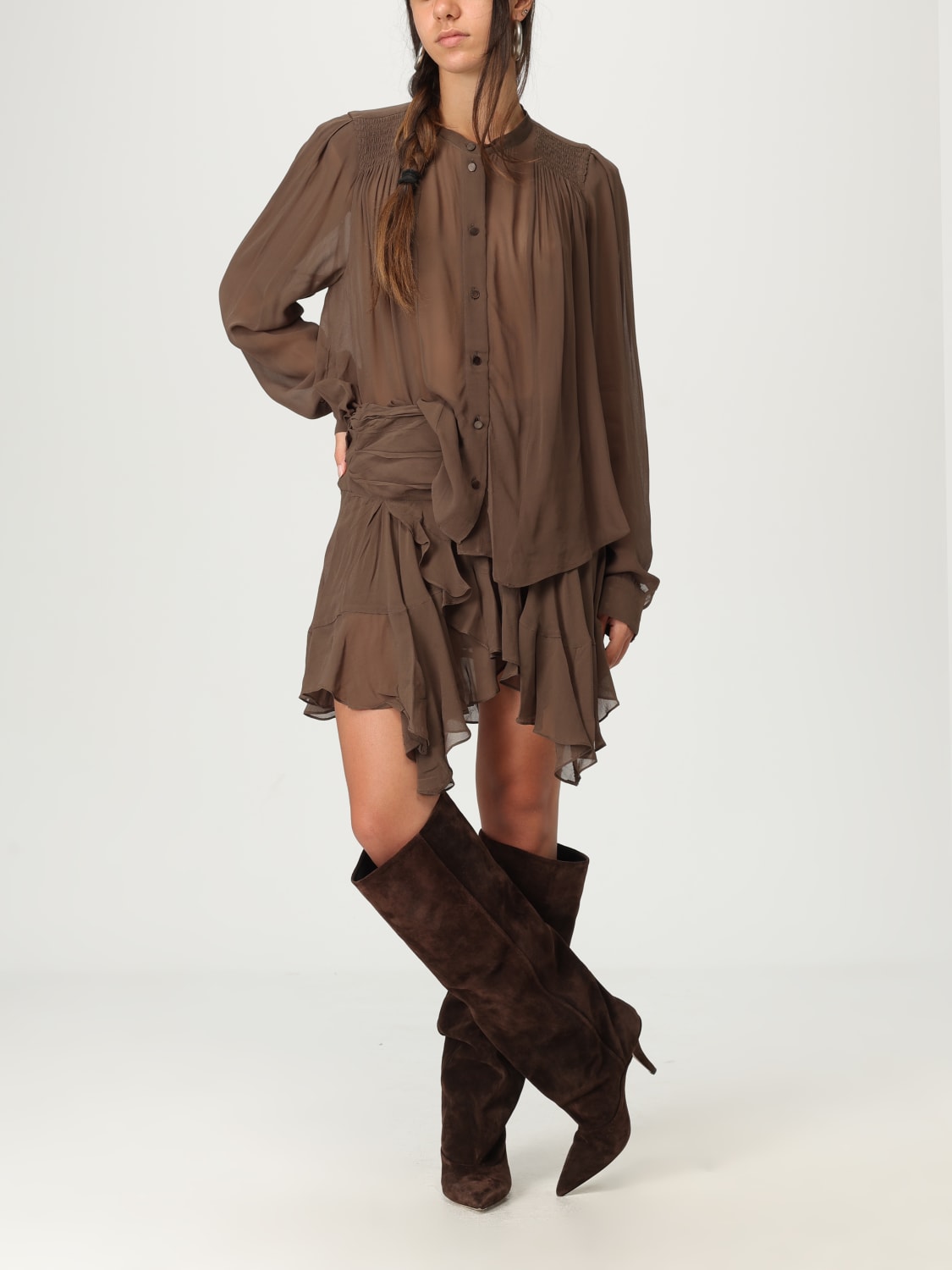 ISABEL MARANT ETOILE FALDA: Falda mujer Isabel Marant Etoile, Verde - Img 2