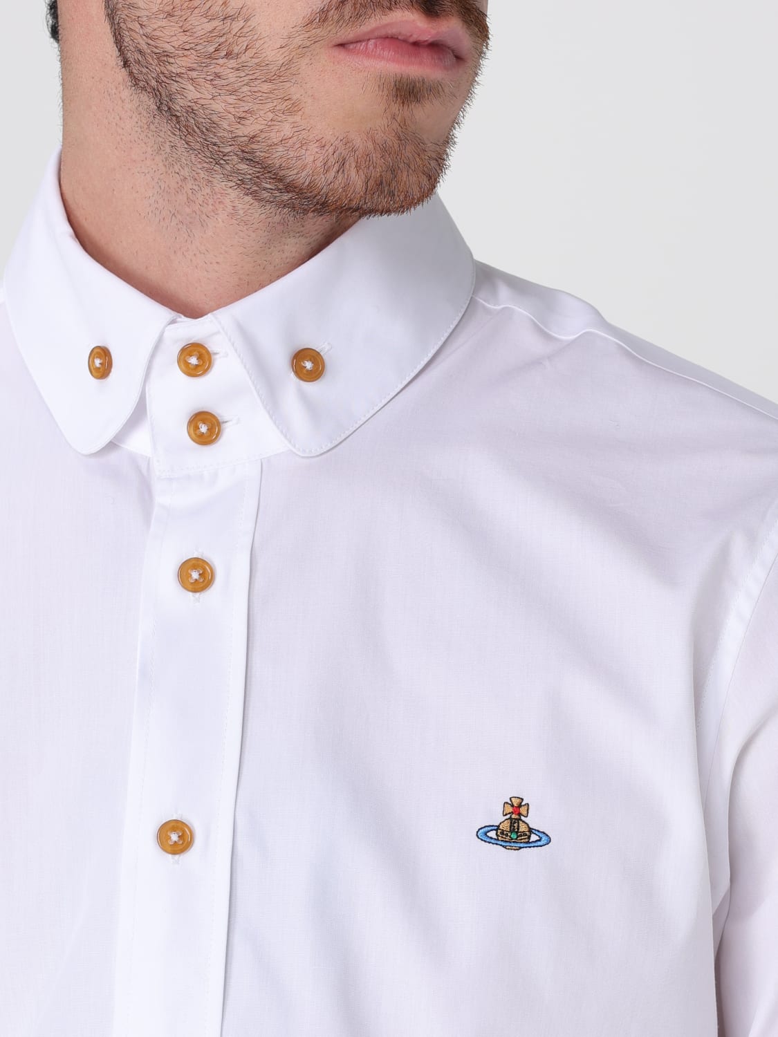 VIVIENNE WESTWOOD HEMD: Hemd herren Vivienne Westwood, Weiß - Img 5