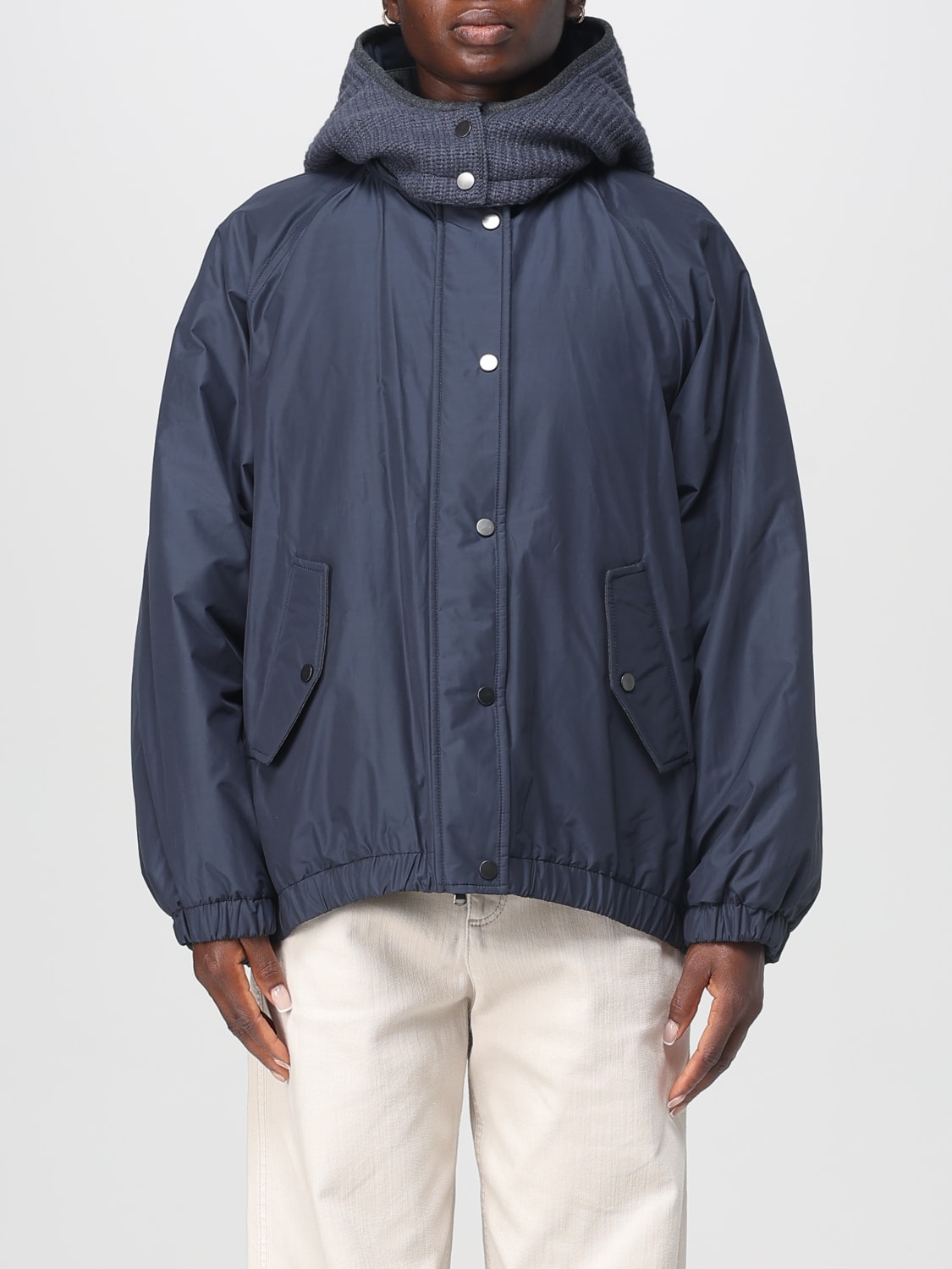 BRUNELLO CUCINELLI JACKET: Jacket woman Brunello Cucinelli, Blue - Img 1