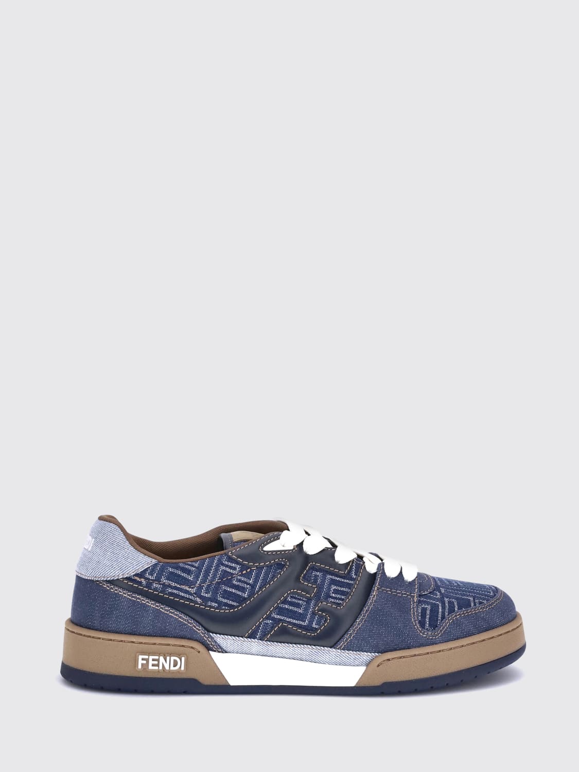 FENDI SNEAKERS: Sneakers men Fendi, Blue - Img 1