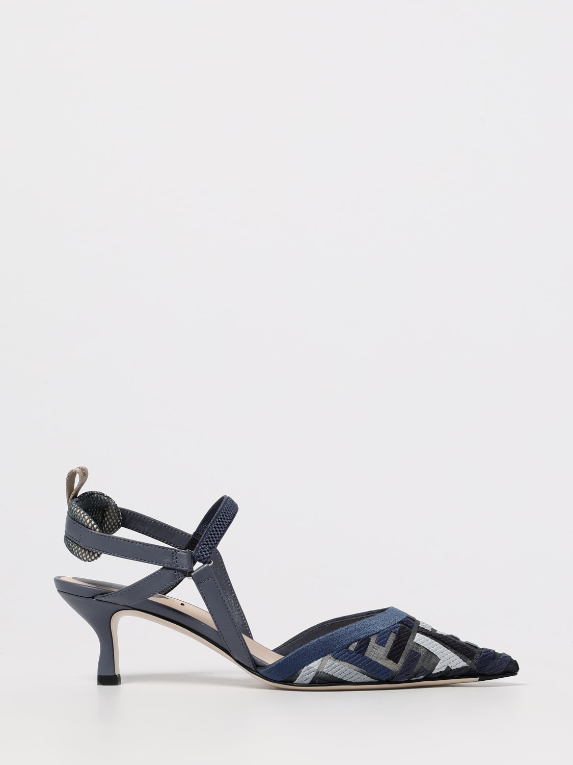 FENDI PUMP: Shoes woman Fendi, Blue - Img 1