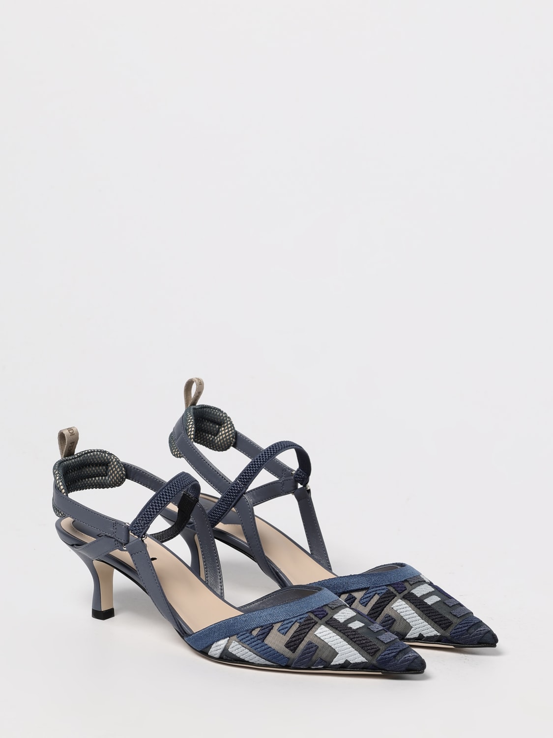 FENDI PUMP: Shoes woman Fendi, Blue - Img 2