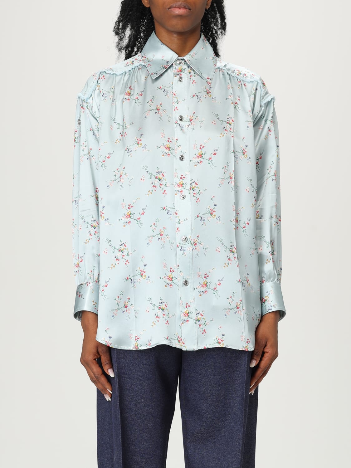 BOTTEGA VENETA HEMDBLUSE: Hemdbluse damen Bottega Veneta, Blau - Img 1