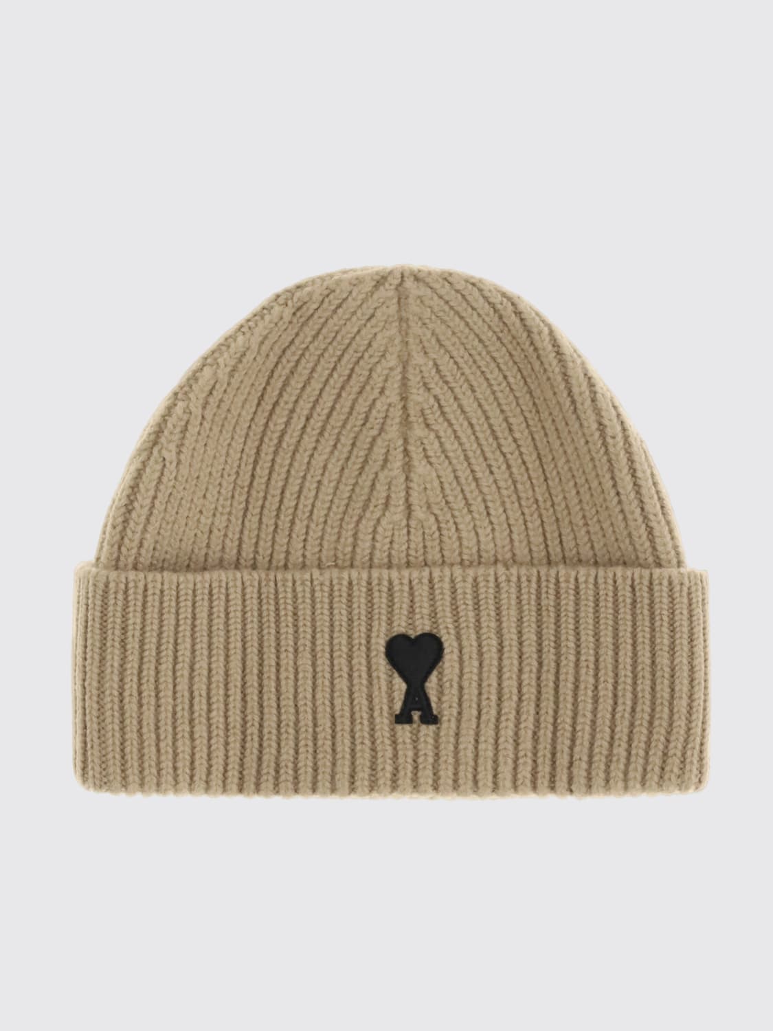 AMI PARIS HAT: Hat men Ami Paris, Camel - Img 1