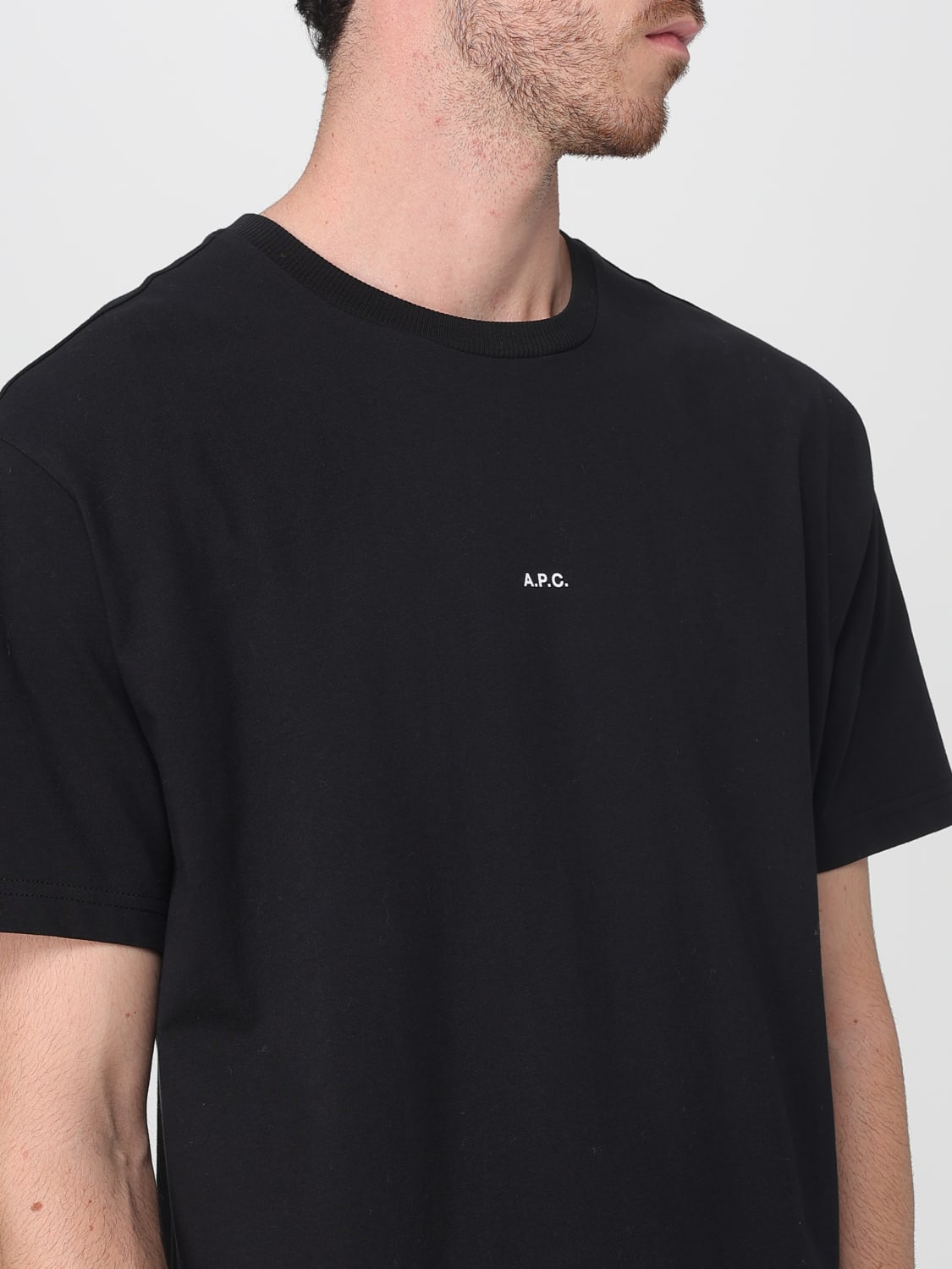 A.P.C. T-SHIRT: T-shirt men A.P.C., Black - Img 3