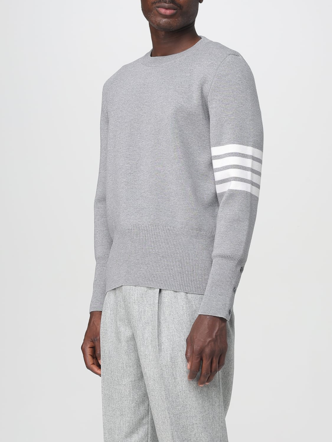 THOM BROWNE PULLOVER: Pullover herren Thom Browne, Grau - Img 4