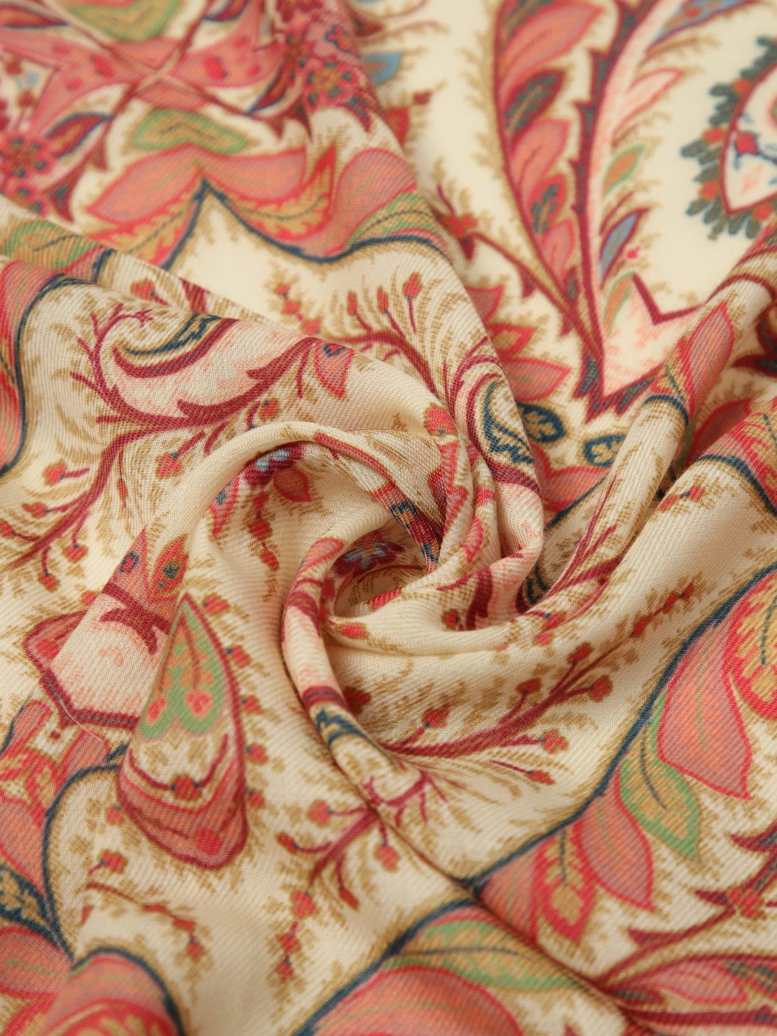 ETRO SCIARPA: Sciarpa Etro in lana stampa paisley , Rosso - Img 3