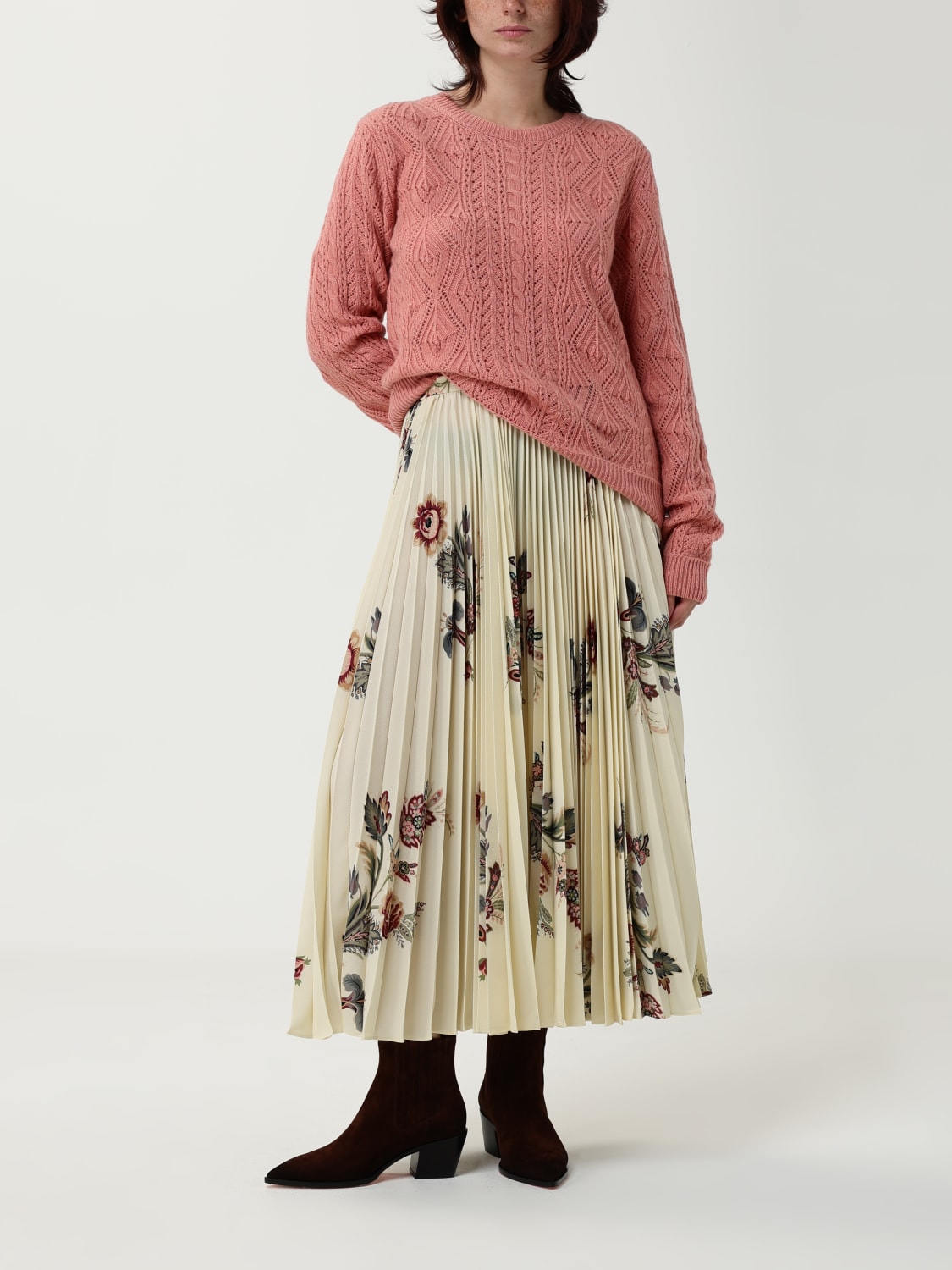 ETRO SKIRT: Skirt woman Etro, Yellow Cream - Img 2