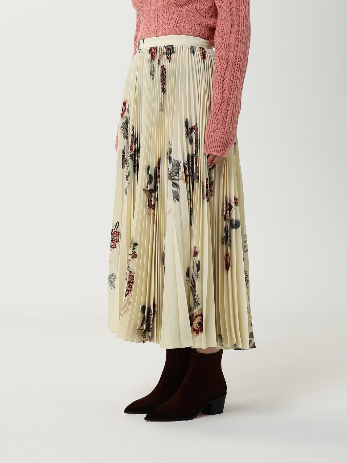 ETRO SKIRT: Skirt woman Etro, Yellow Cream - Img 4