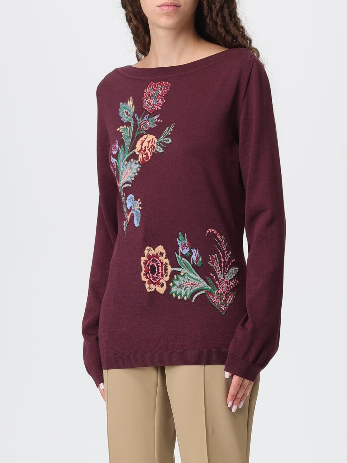 ETRO СВИТЕР: Свитер Женское Etro, Фиолетовый - Img 4