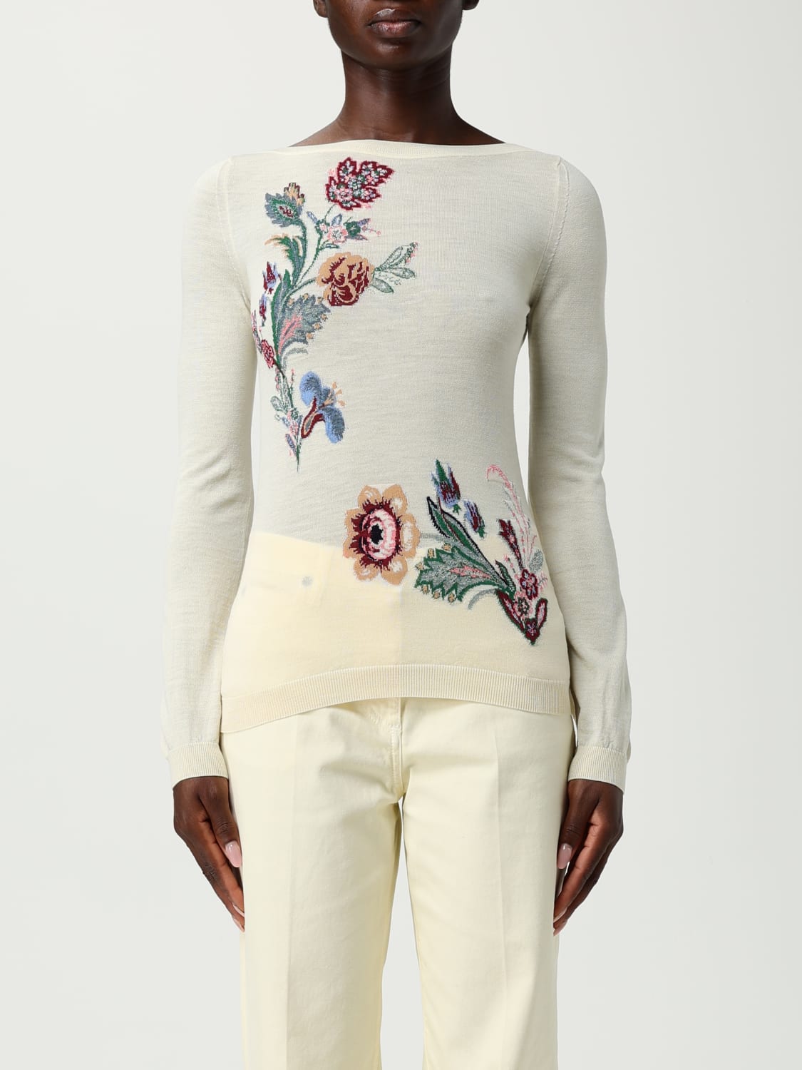 ETRO PULLOVER: Pullover damen Etro, Yellow Cream - Img 1