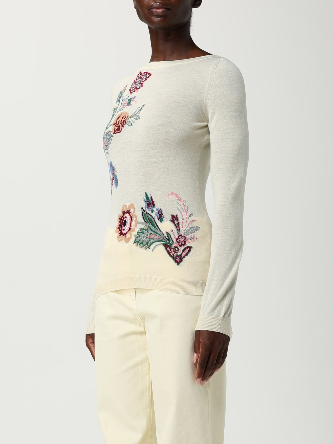 ETRO PULLOVER: Pullover damen Etro, Yellow Cream - Img 4
