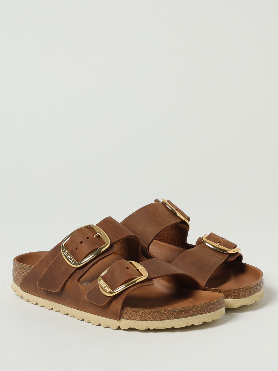 BIRKENSTOCK HEELED SANDAL: Shoes woman Birkenstock, Honey - Img 2