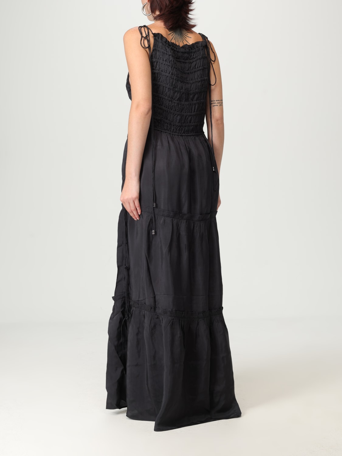 GANNI ROBE: Jupe femme Ganni, Gris - Img 3