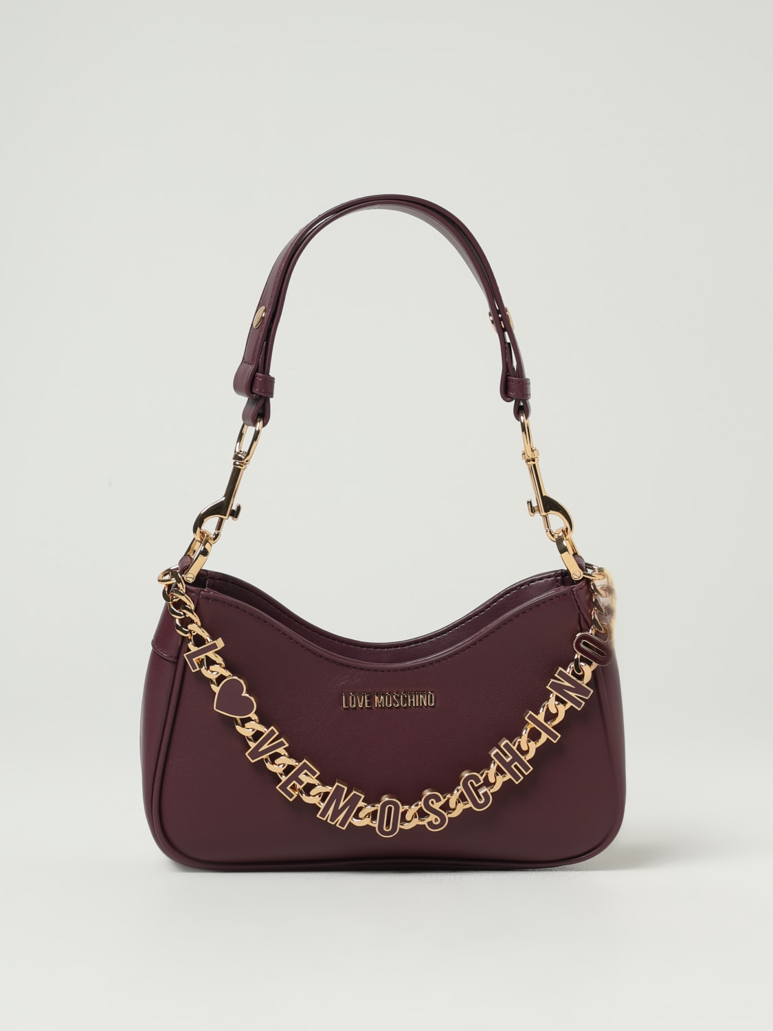 LOVE MOSCHINO SHOULDER BAG: Handbag woman Love Moschino, Wine - Img 1