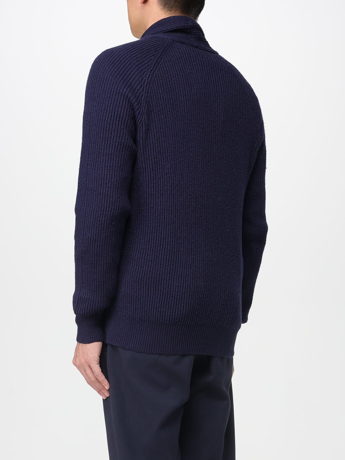 BRUNELLO CUCINELLI PULLOVER: Pullover herren Brunello Cucinelli, Blau - Img 3