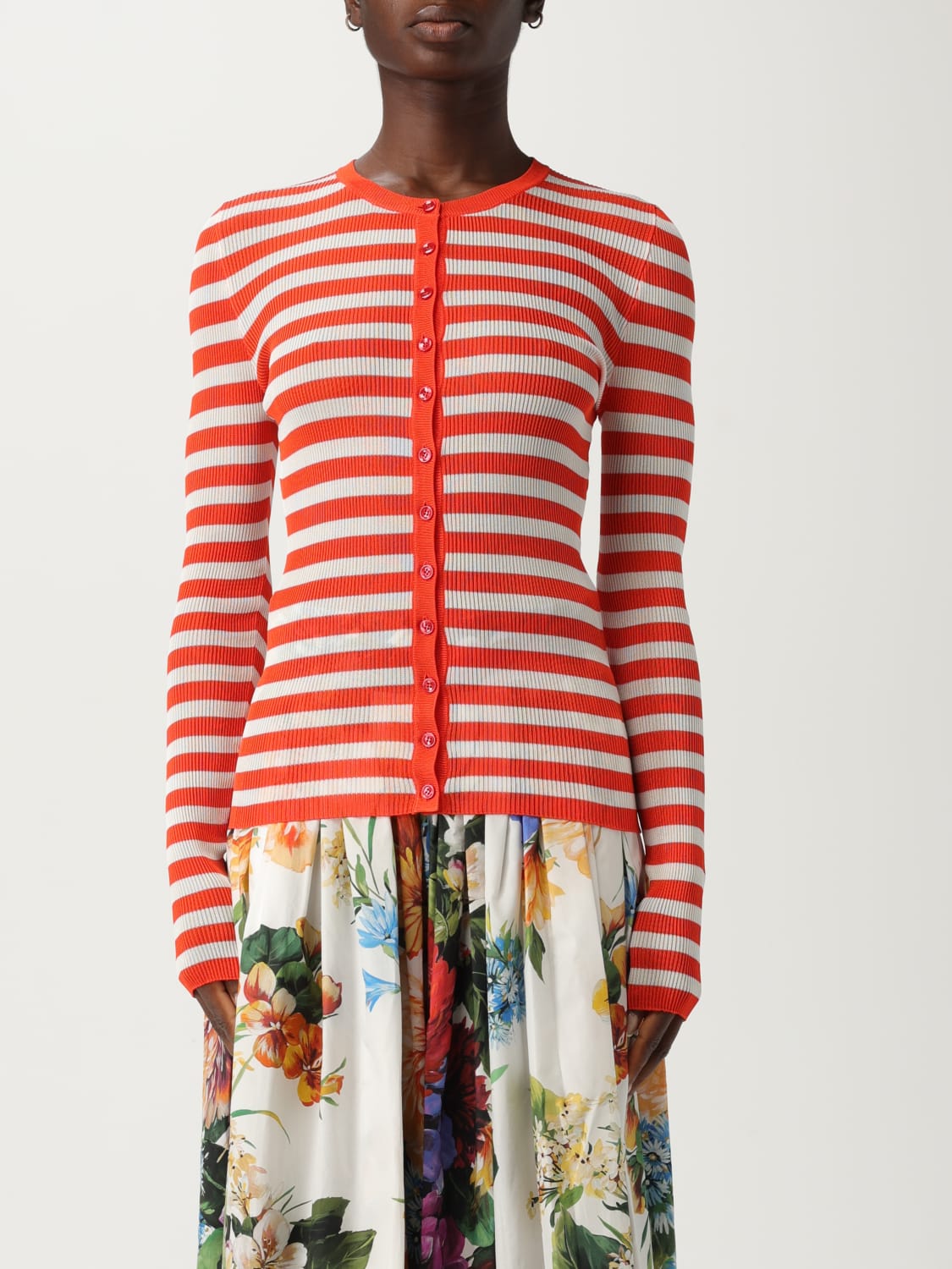 DOLCE & GABBANA JERSEY: Cárdigan mujer Dolce & Gabbana, Naranja - Img 1