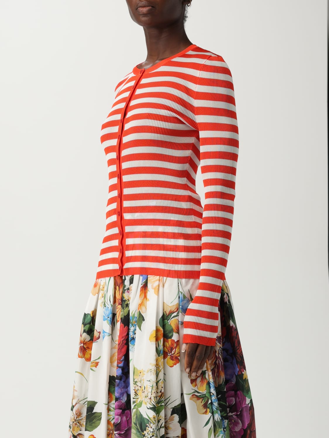 DOLCE & GABBANA JERSEY: Cárdigan mujer Dolce & Gabbana, Naranja - Img 4