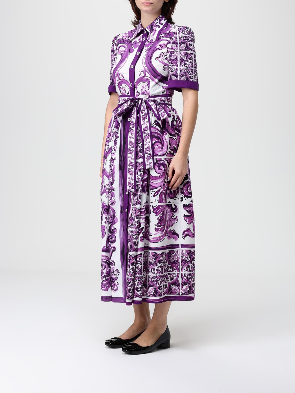 DOLCE & GABBANA ROBE: Robes femme Dolce & Gabbana, Violet - Img 3