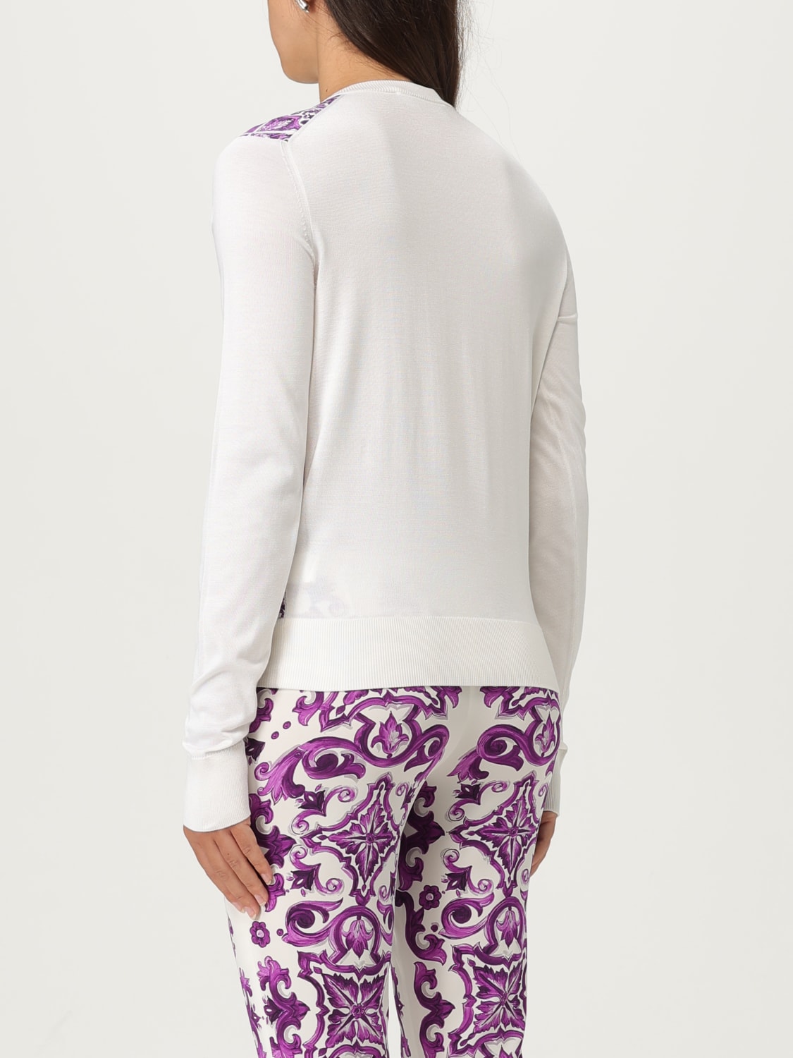 DOLCE & GABBANA PULLOVER: Strickjacke damen Dolce & Gabbana, Violett - Img 3
