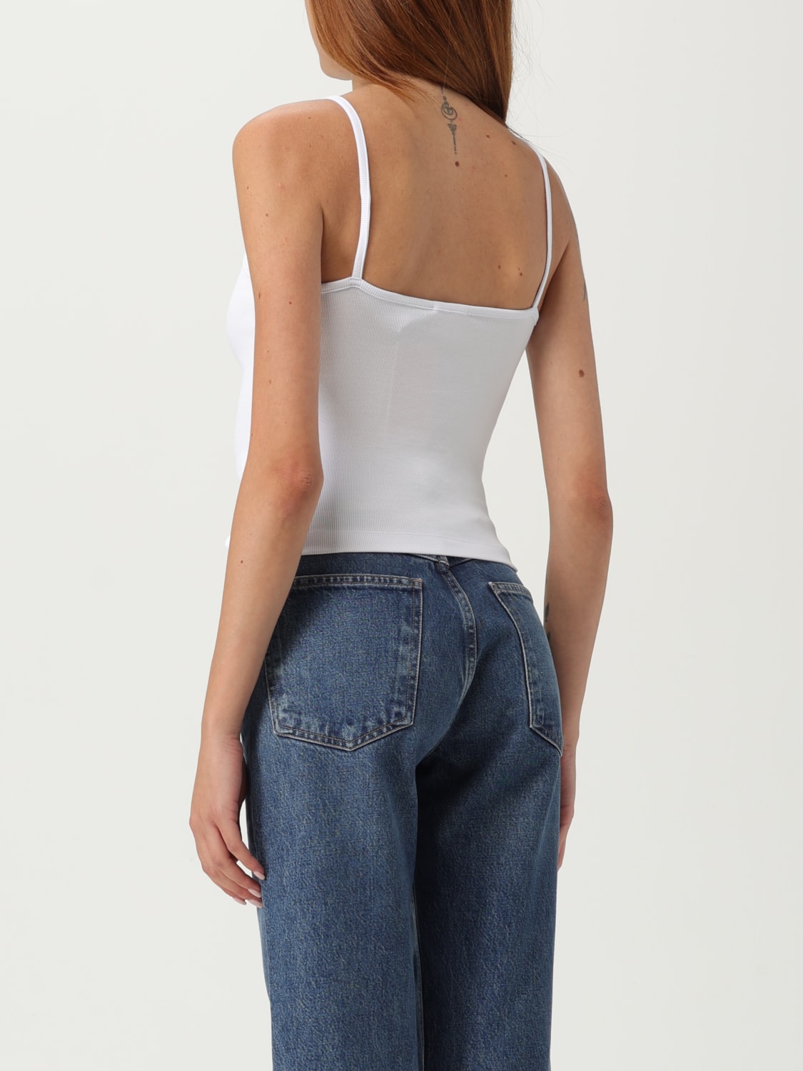 DIESEL T-SHIRTS: Canotta basic Diesel in cotone stretch , Bianco - Img 2