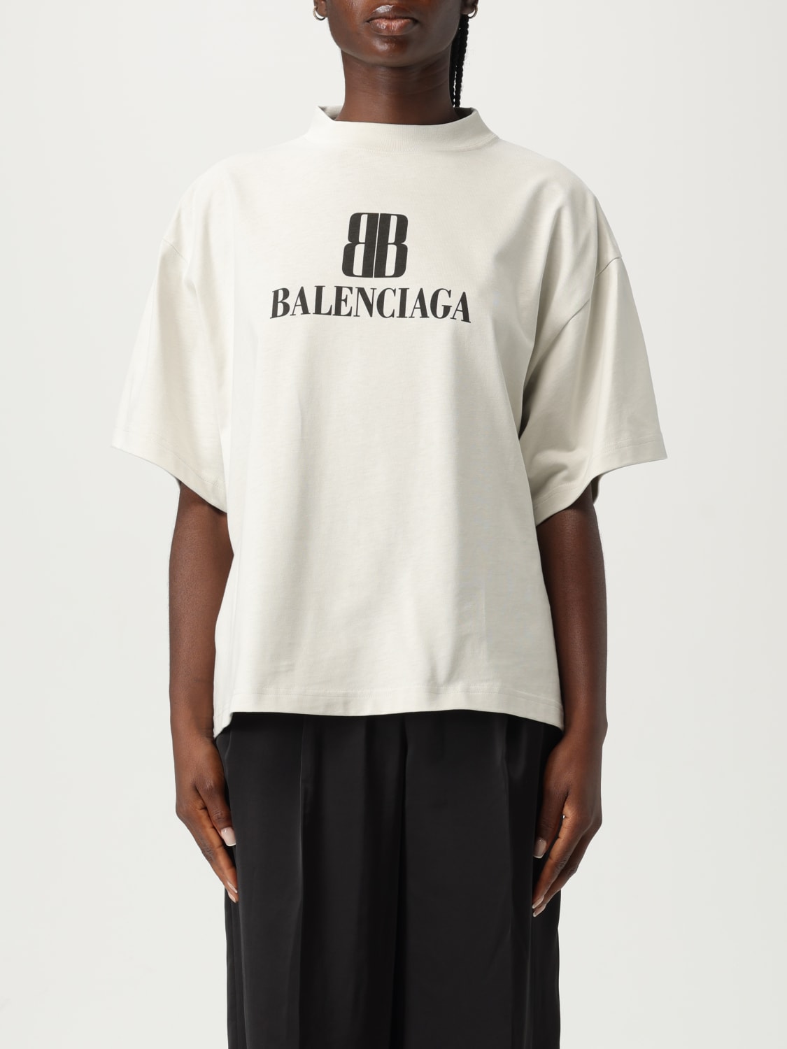BALENCIAGA CAMISETA: Camiseta mujer Balenciaga, Blanco - Img 1
