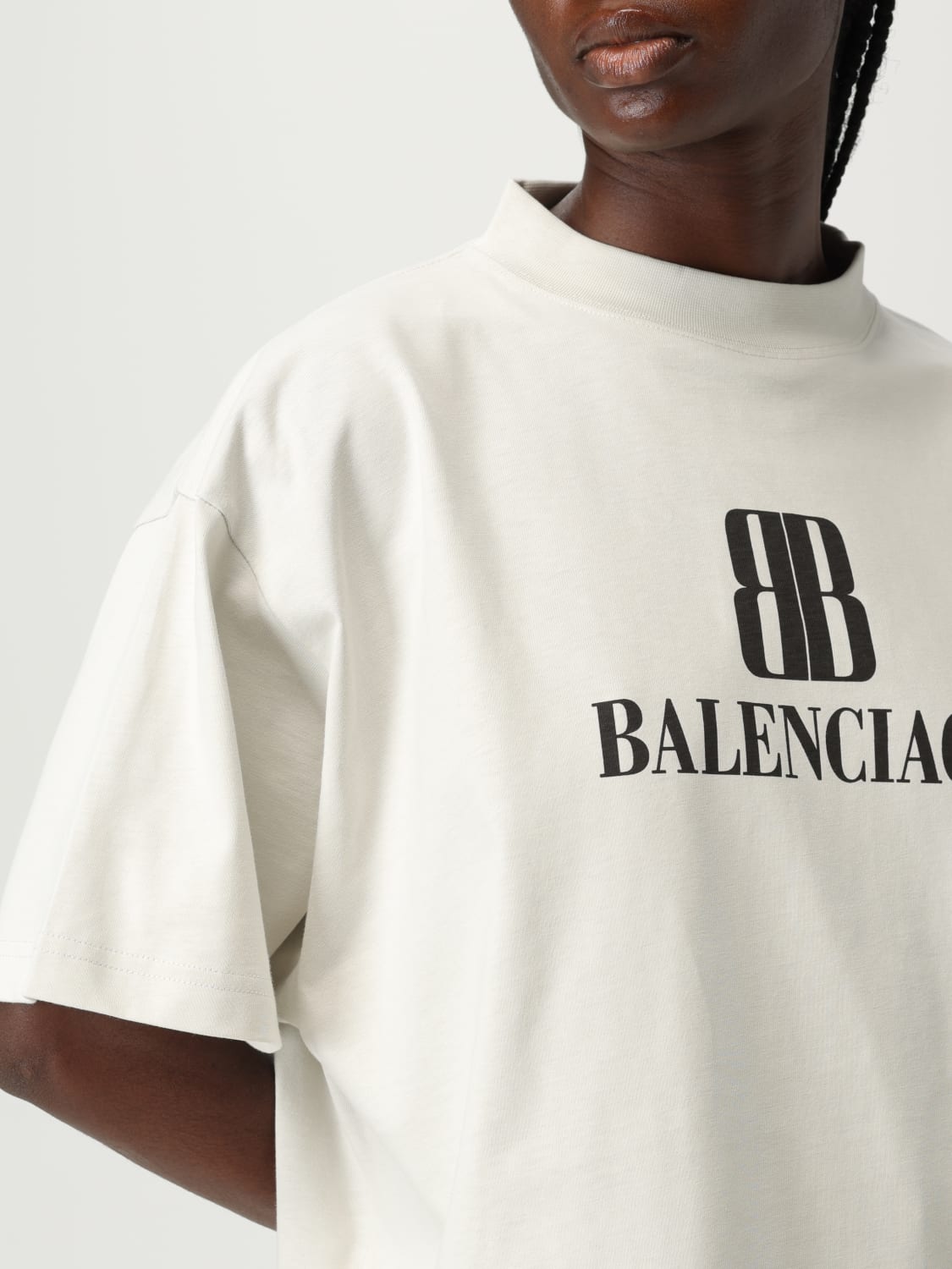 BALENCIAGA CAMISETA: Camiseta mujer Balenciaga, Blanco - Img 5