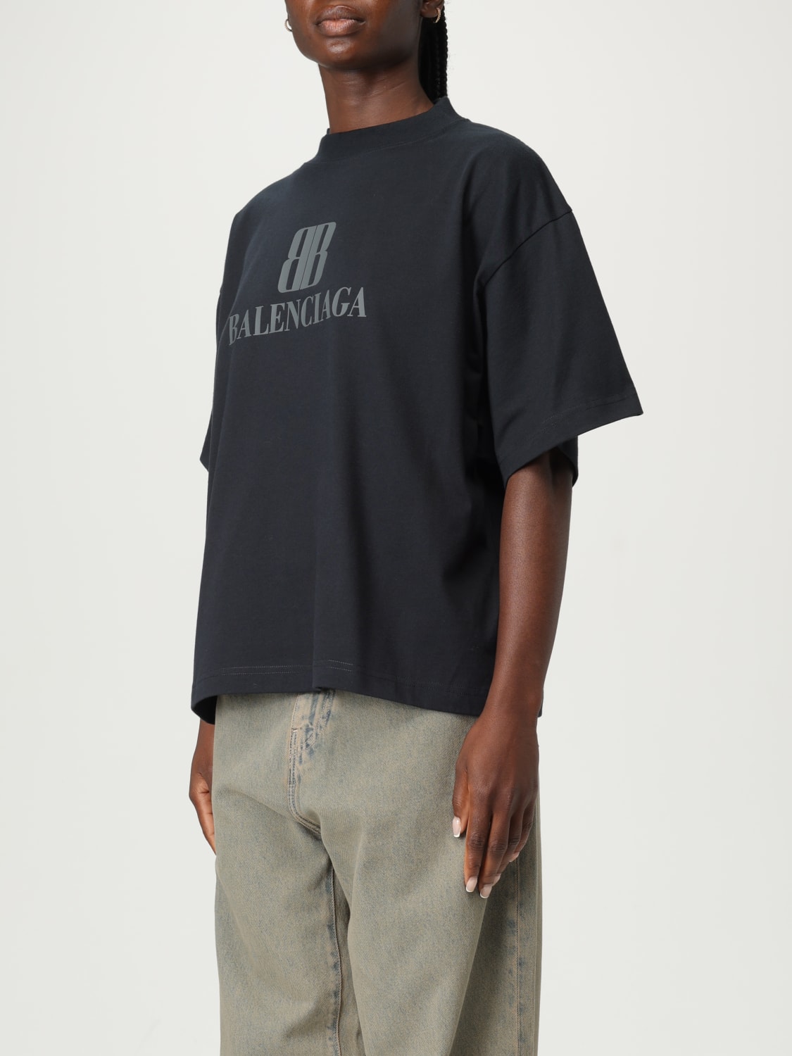 BALENCIAGA T-SHIRT: T-shirt woman Balenciaga, Black - Img 4