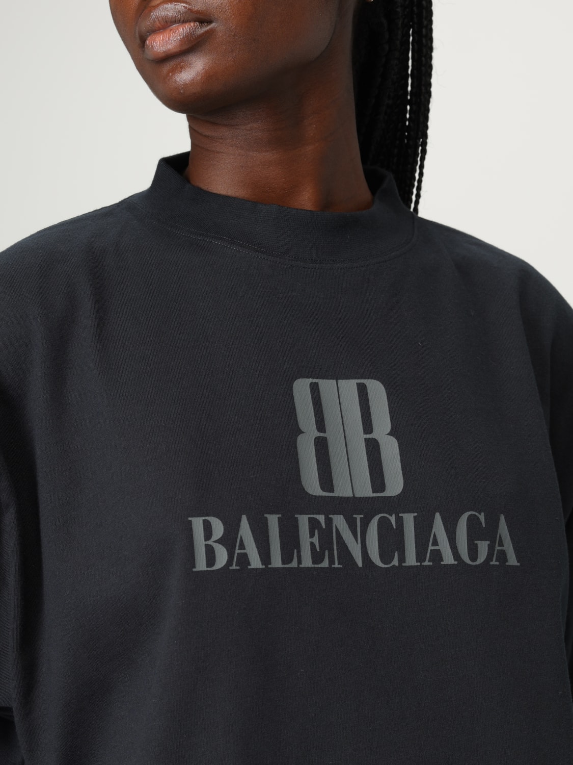 BALENCIAGA T-SHIRT: T-shirt woman Balenciaga, Black - Img 5