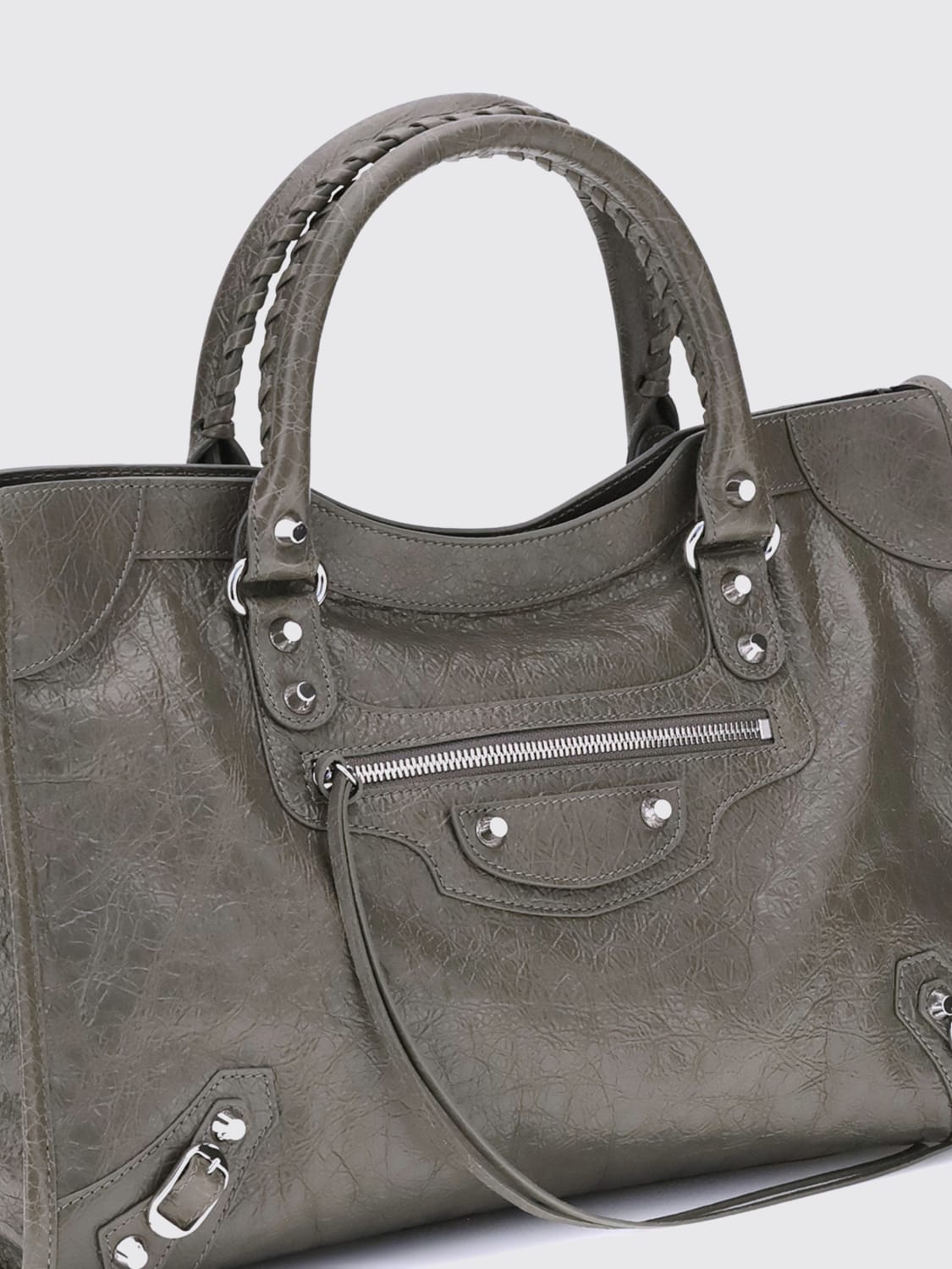 BALENCIAGA HANDBAG: Shoulder bag woman Balenciaga, Military - Img 3