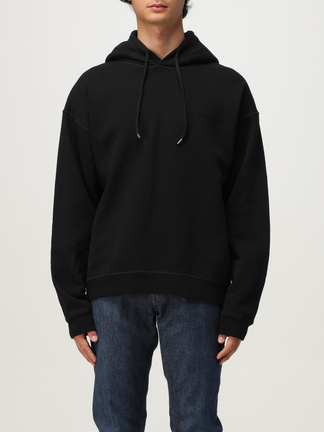 DSQUARED2 SWEATSHIRT: Sweatshirt herren Dsquared2, Schwarz - Img 1